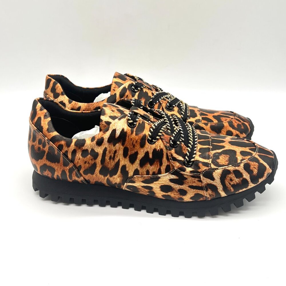 Katy Perry Womens‎ Size 7 The Lilia Leopard Cheetah Cat Print Sneakers Shoes